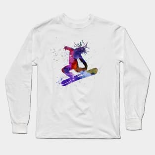 young snowboarder Long Sleeve T-Shirt